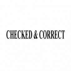 Stock Stamp S-06 Checked/Correct ↓